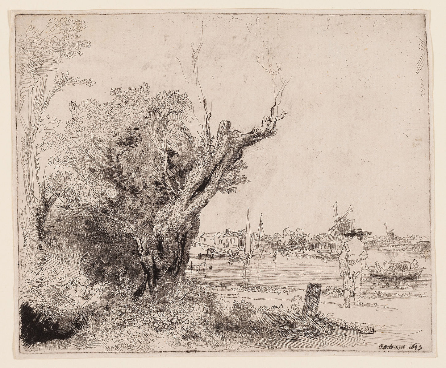 The Omval -  Rembrandt van Rijn,  Poster Print Wall Art
