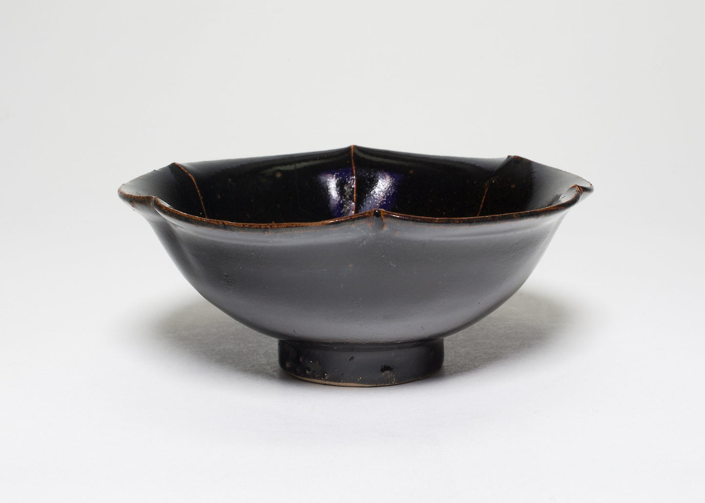 Bowl with Foliate Rim and White Ribs -  China,  Poster Print Wall Art