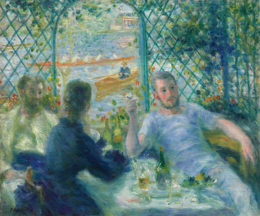 Lunch at the Restaurant Fournaise (The Rowers' Lunch): Pierre-Auguste Renoir,16x12"(A3) Poster