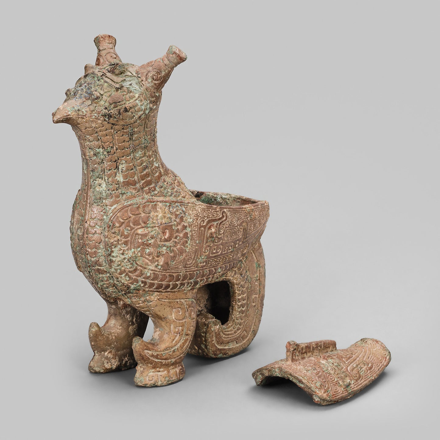 Bird-Shaped Container (zun) -  China,  Poster Print Wall Art