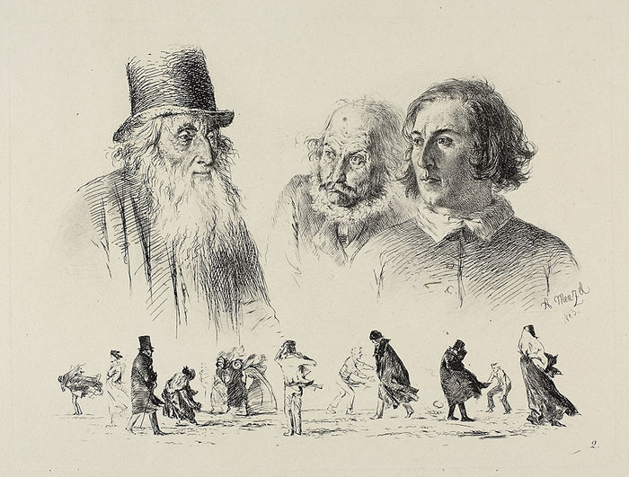 Plate two, from Radierversuche: Adolph Menzel,16x12