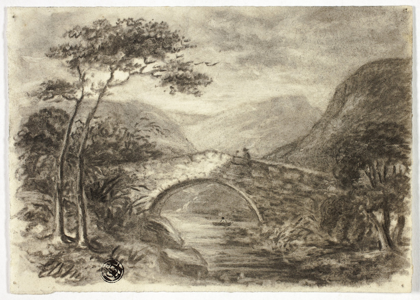 Stone Bridge in Mountains -  Elizabeth Murray,  Poster Print Wall Art