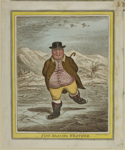 Fine Bracing Weather: James Gillray (English, 1756-1815),16x12"(A3) Poster