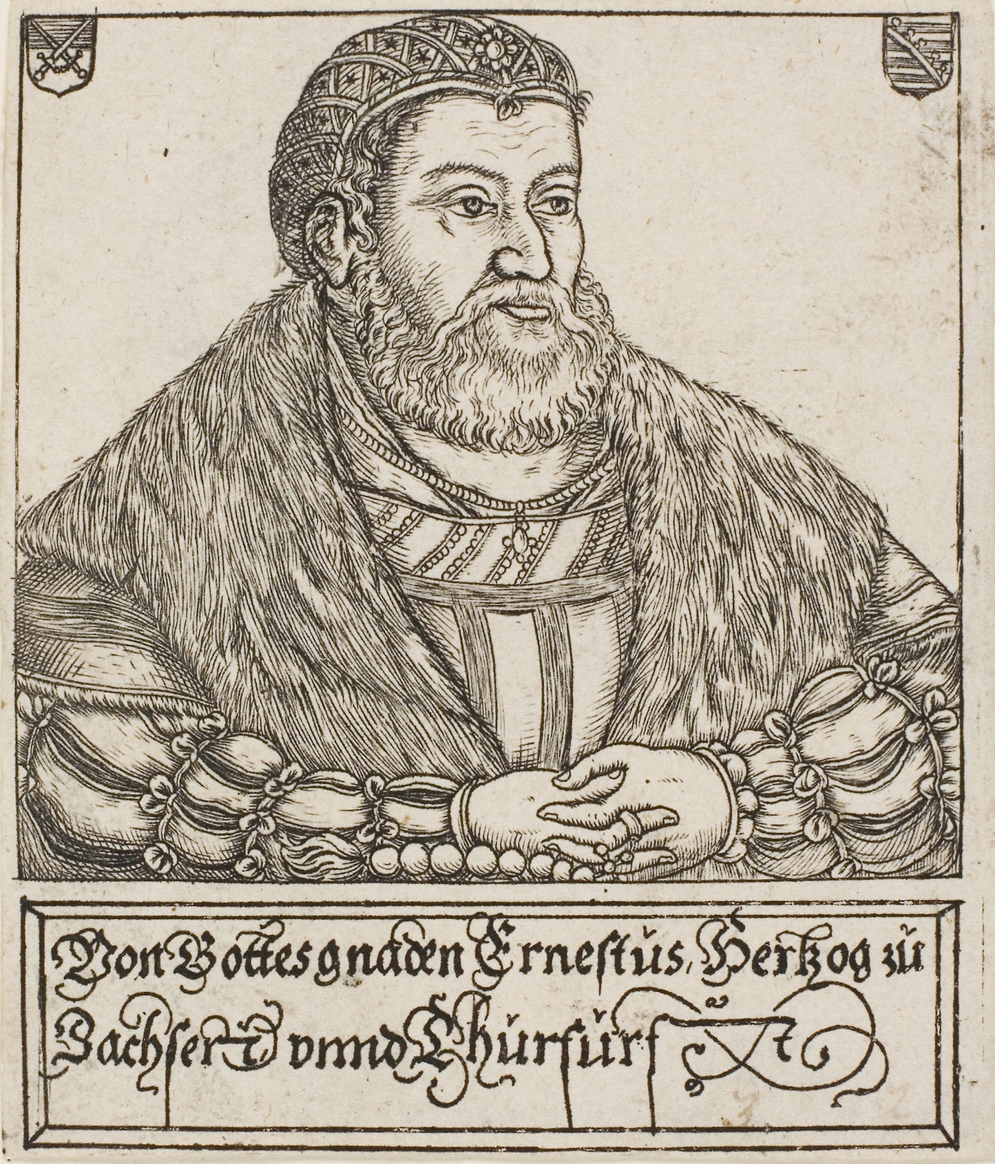 Ernest, from Saxon Dukes and Electors -  Balthasar Jenichen,  Poster Print Wall Art
