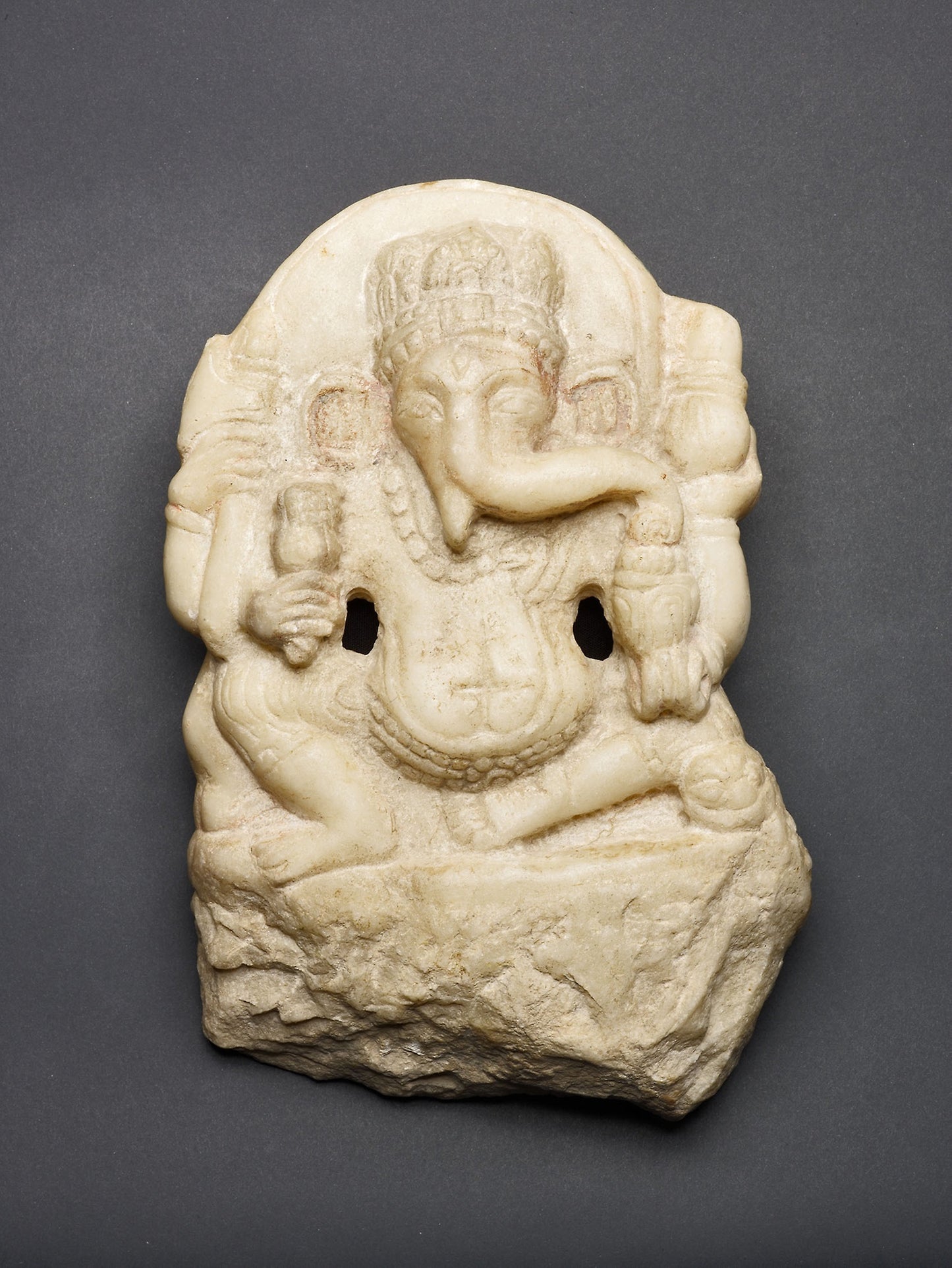 Four-Armed Seated God Ganesha: Pakistan or Afghanistan,16x12"(A3) Poster