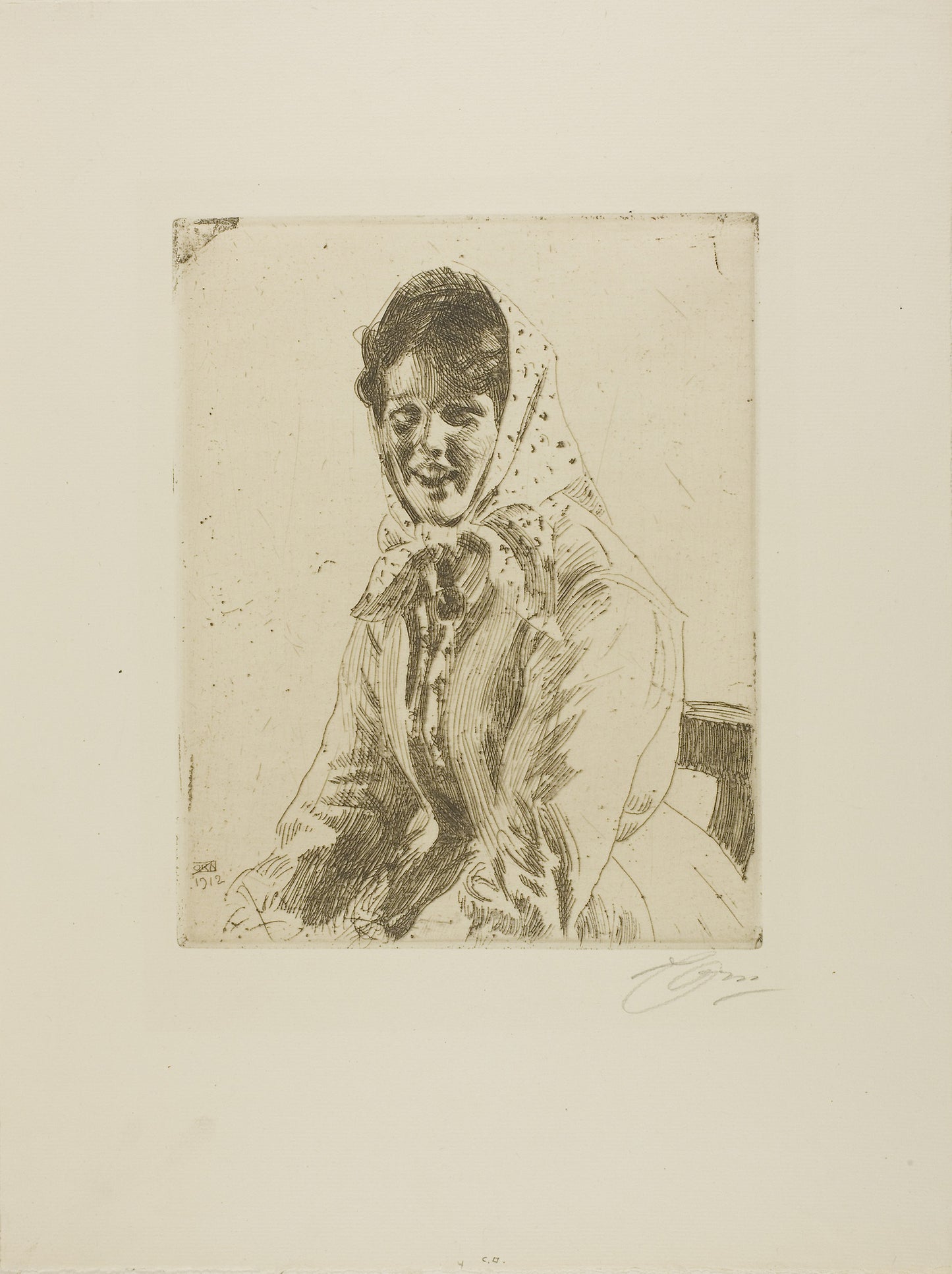 Skerikulla (A Skeri Girl) -  Anders Zorn,  Poster Print Wall Art