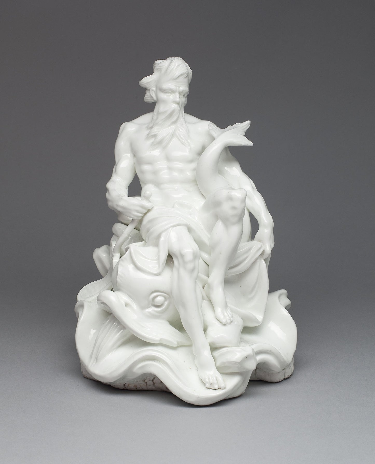 Figure of a River God (Fleuve) -  Vincennes Porcelain Manufactory,  Poster Print Wall Art