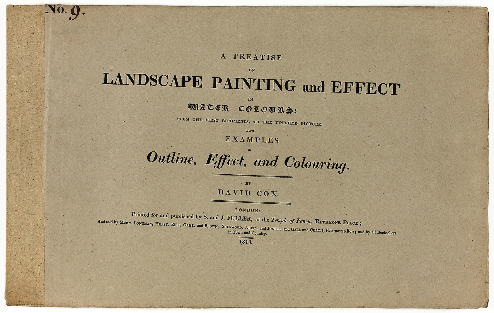 A Treatise on Landscape Painting and Effect in Water Colours: From the First Rudiments, to the Finished Picture No. 9: David Cox, the elder (English, 1783-1859),16x12"(A3) Poster