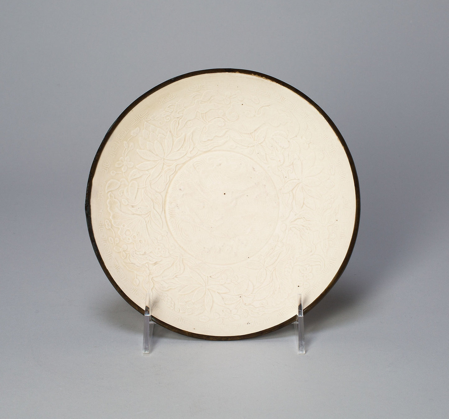Dish with Fish and Lotus Scrolls -  China,  Poster Print Wall Art