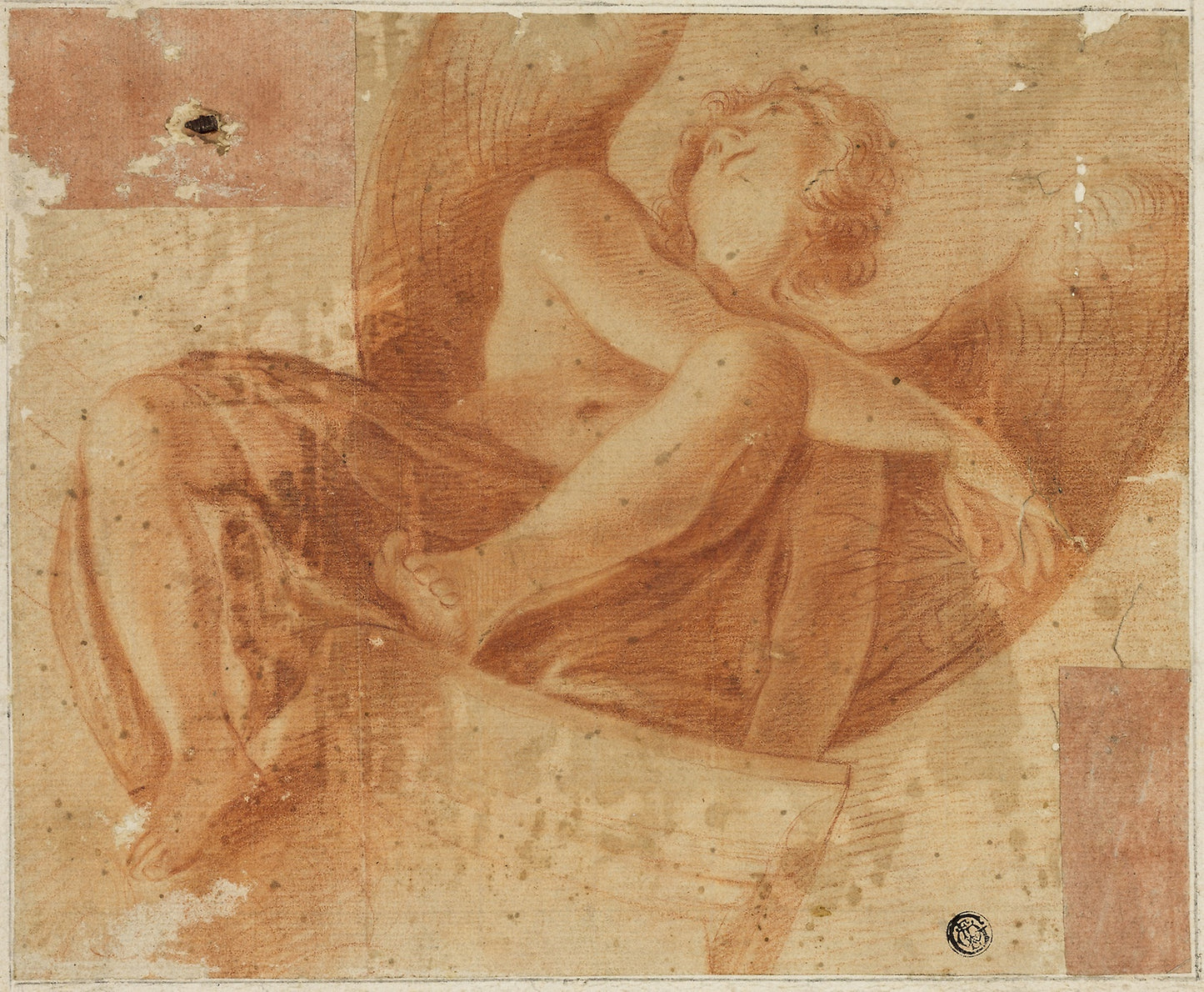 Foreshortened Angel -  After Antonio Allegri, called Correggio,  Poster Print Wall Art