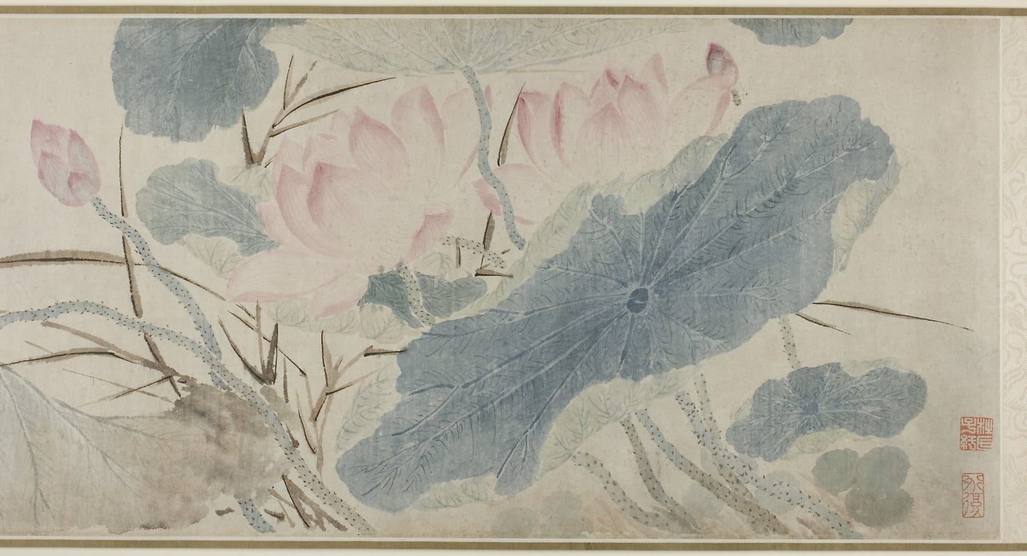 Flowering Lotus -  Attributed to Chen Chun,  Poster Print Wall Art