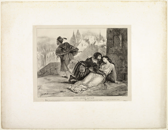 Jane Shore: Eugène Delacroix,16x12