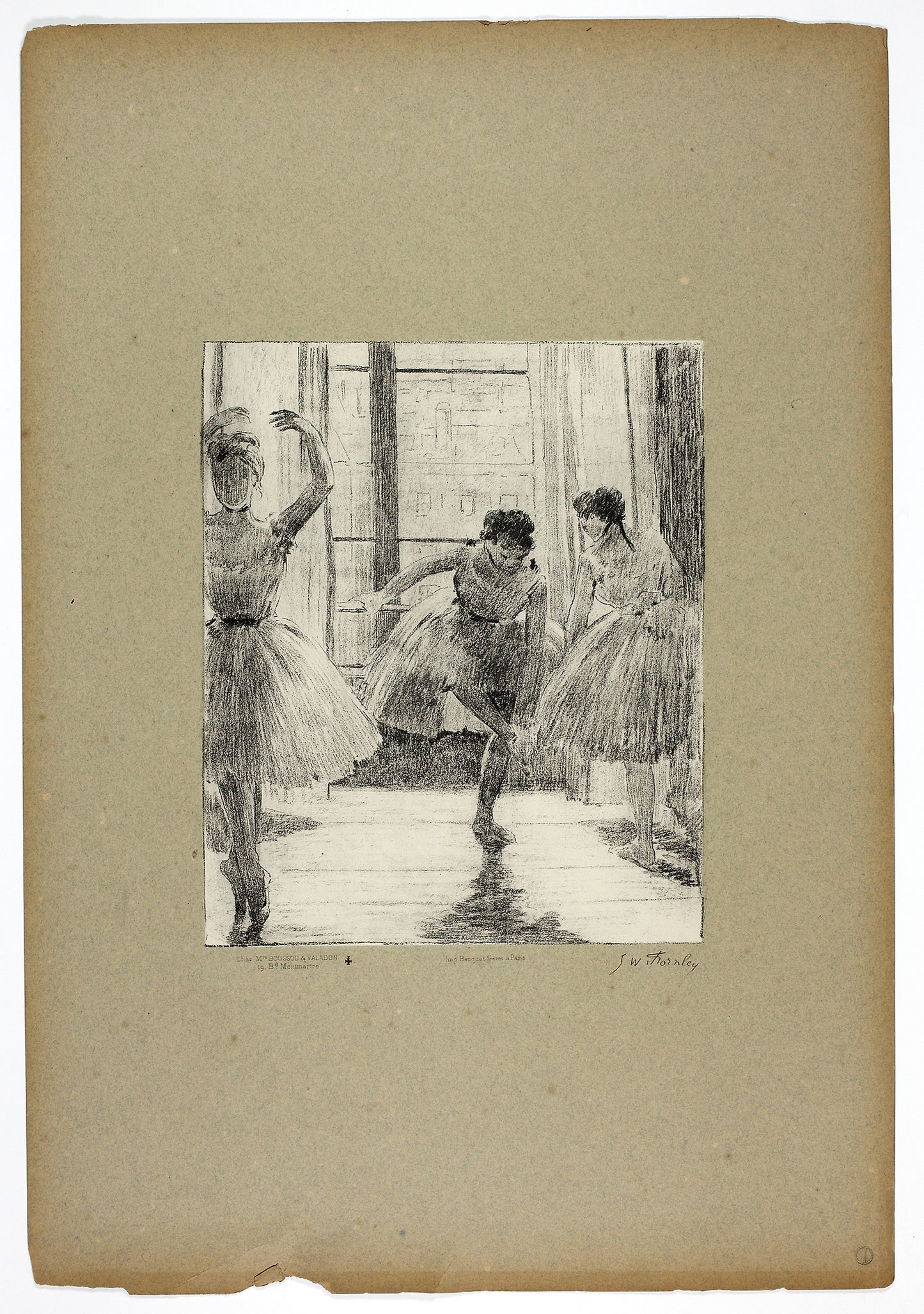 Before the Ballet Class -  Georges-William Thornley (French, 1857-1935),  Poster Print Wall Art