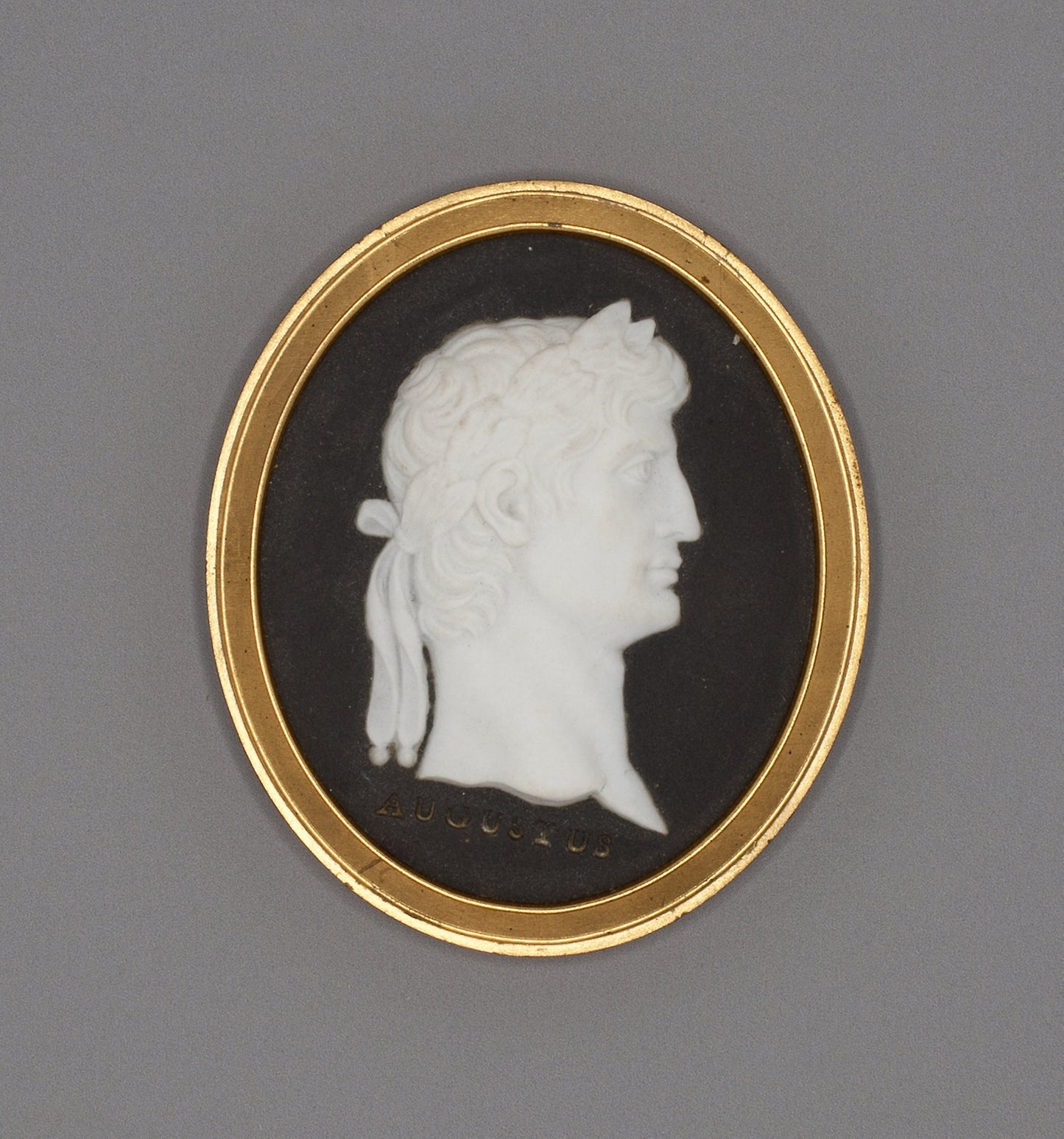 Medallion with Augustus -  Wedgwood Manufactory,  Poster Print Wall Art