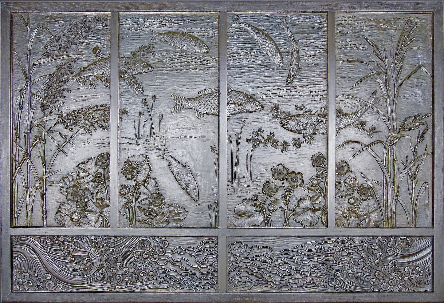 Fountain Panel -  Designed -  Thomas Jeckyll,  Poster Print Wall Art
