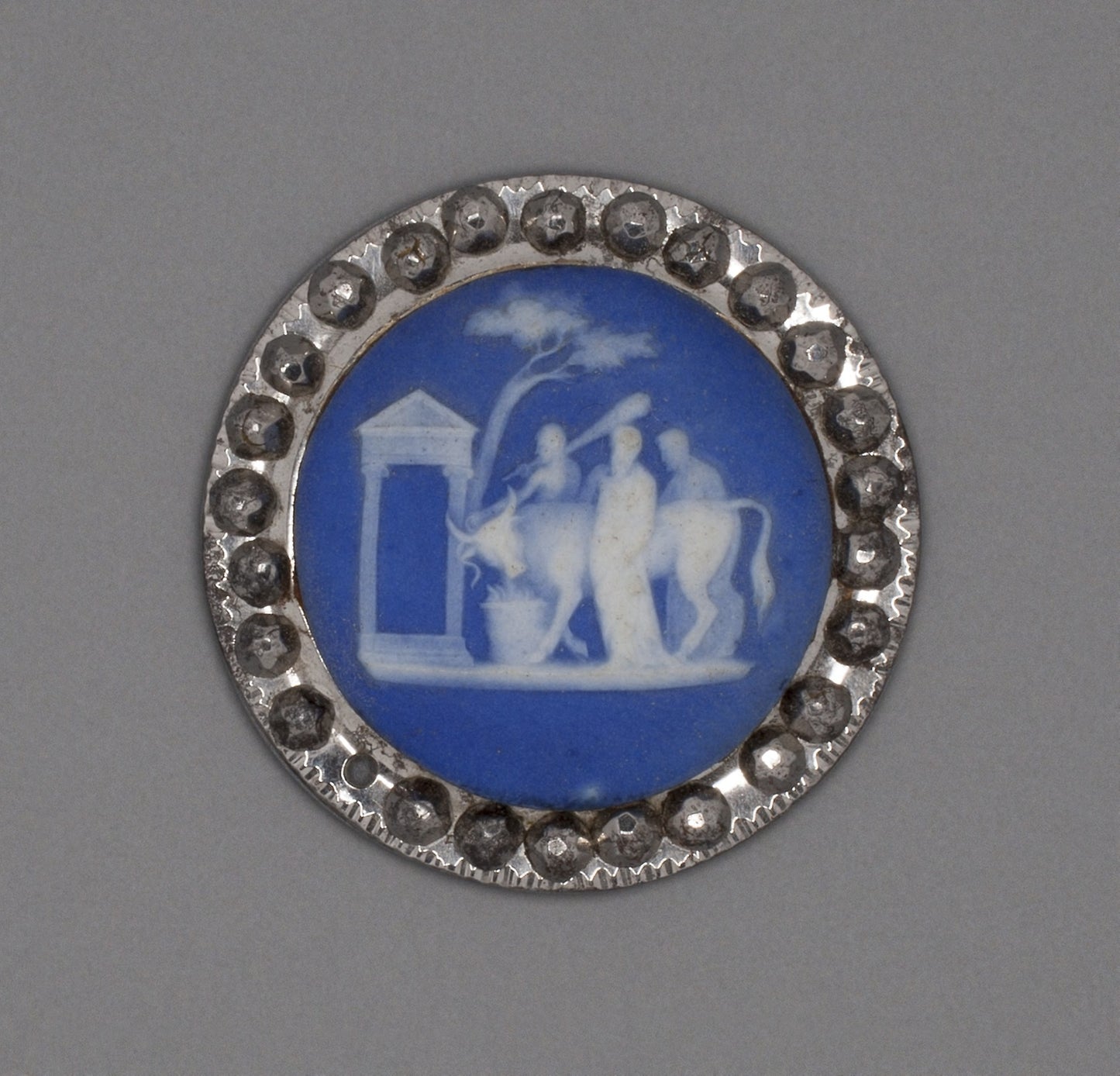 Button with Sacrifice of a Bull -  Wedgwood Manufactory,  Poster Print Wall Art