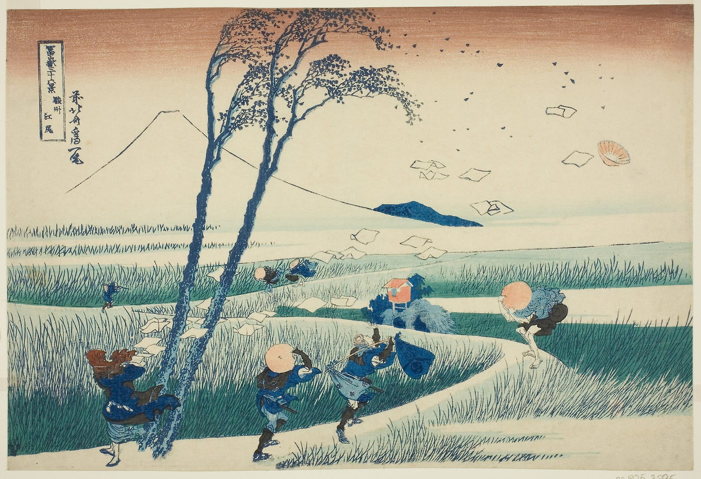 Ejiri in Suruga Province (Sunshu Ejiri), from the series "Thirty-six Views of Mount Fuji (Fugaku sanjurokkei)" -  Katsushika Hokusai ?? ??,  Poster Print Wall Art