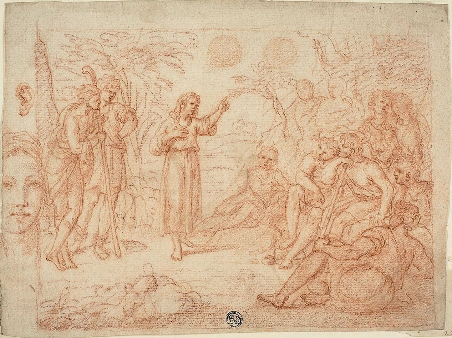 Joseph Interpreting His Dream to His Brothers -  School of Carlo Maratti,  Poster Print Wall Art