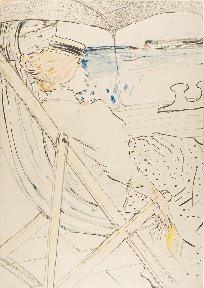 The Passenger in Cabin 54—The Cruise: Henri de Toulouse-Lautrec,16x12