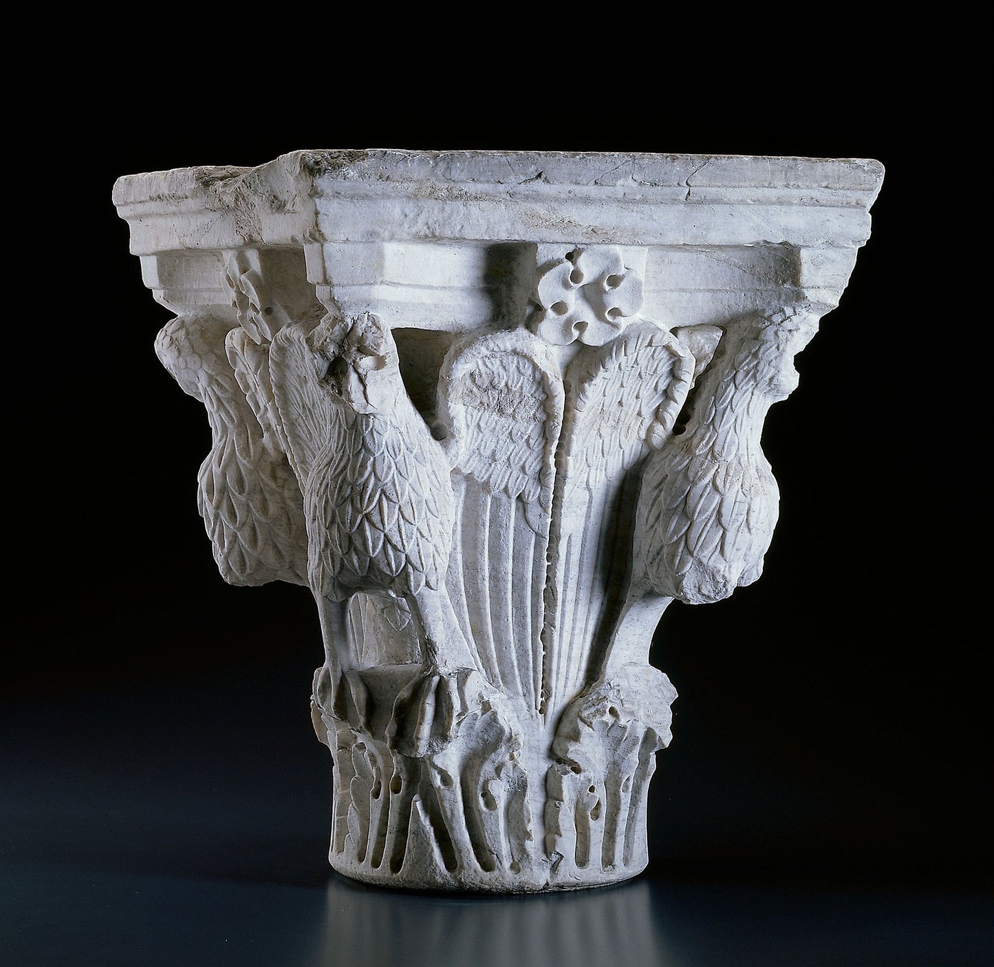 Capital with Eagles -  South Italian,  Poster Print Wall Art