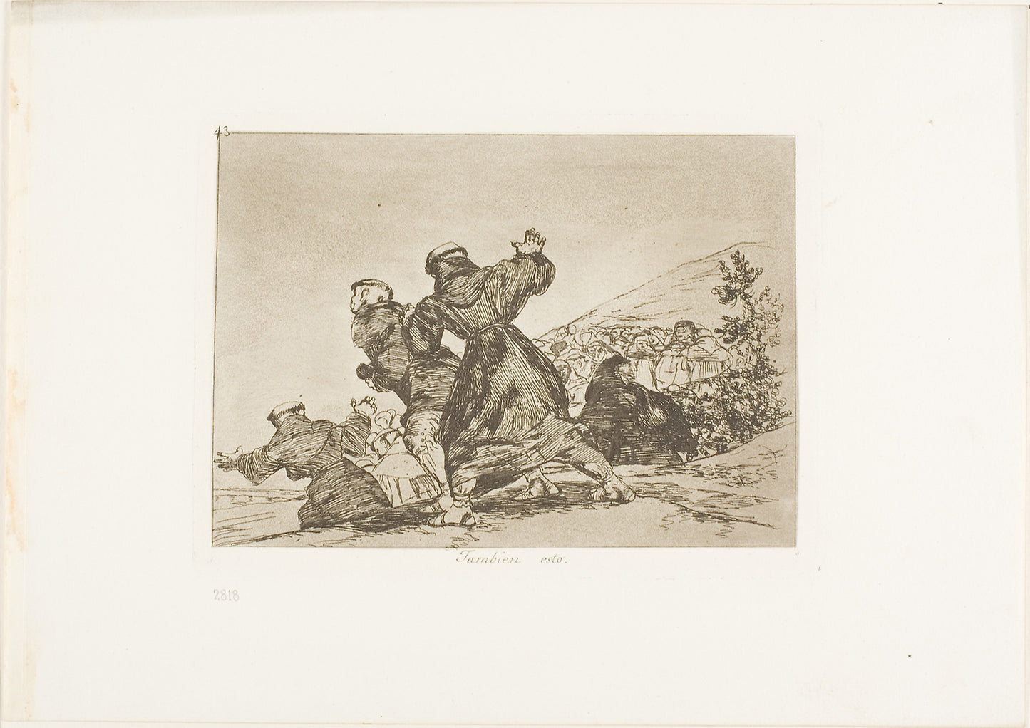 This too, plate 43 from The Disasters of War -  Francisco José de Goya y Lucientes,  Poster Print Wall Art