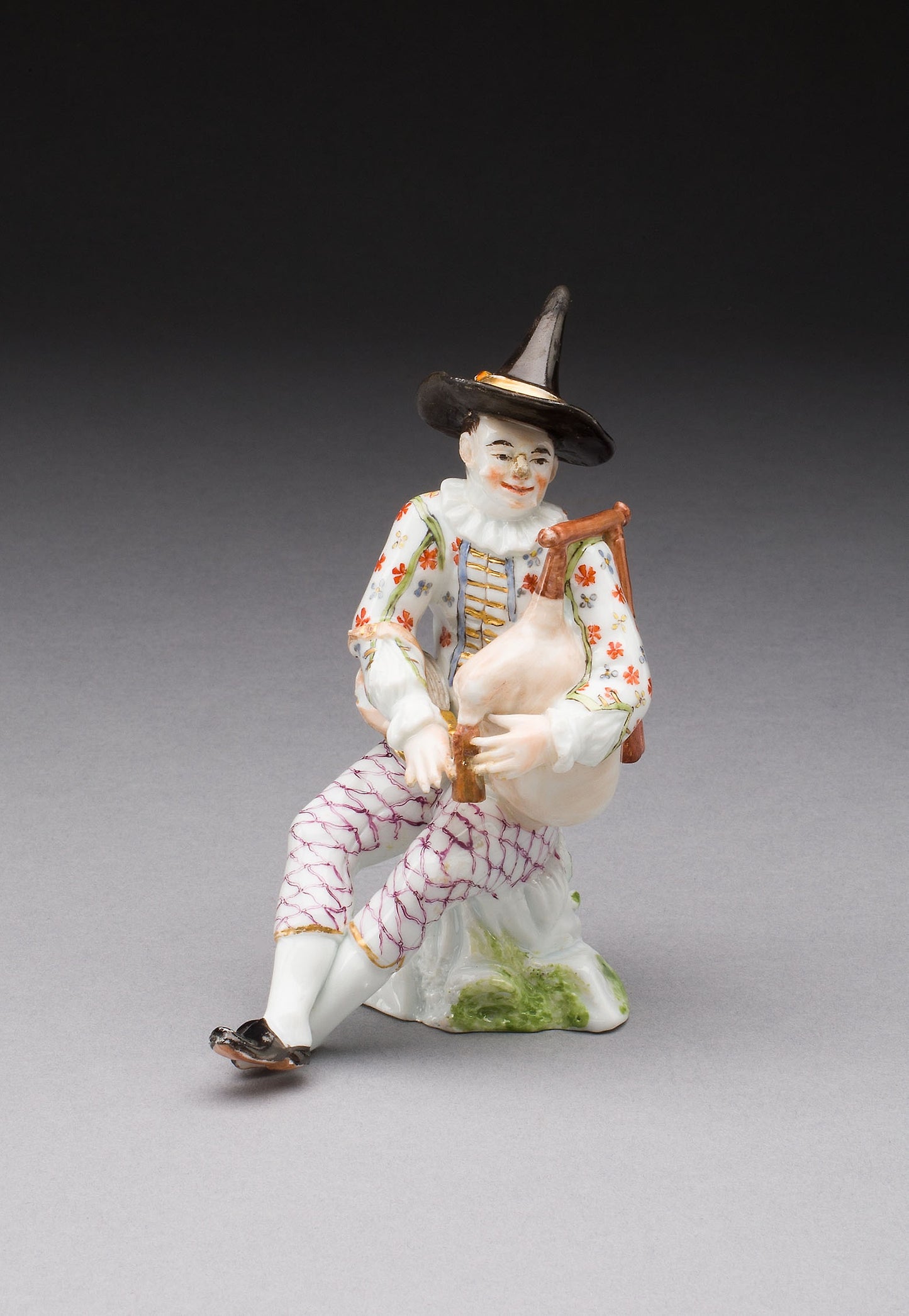 Harlequin with Bagpipes -  Meissen Porcelain Manufactory,  Poster Print Wall Art