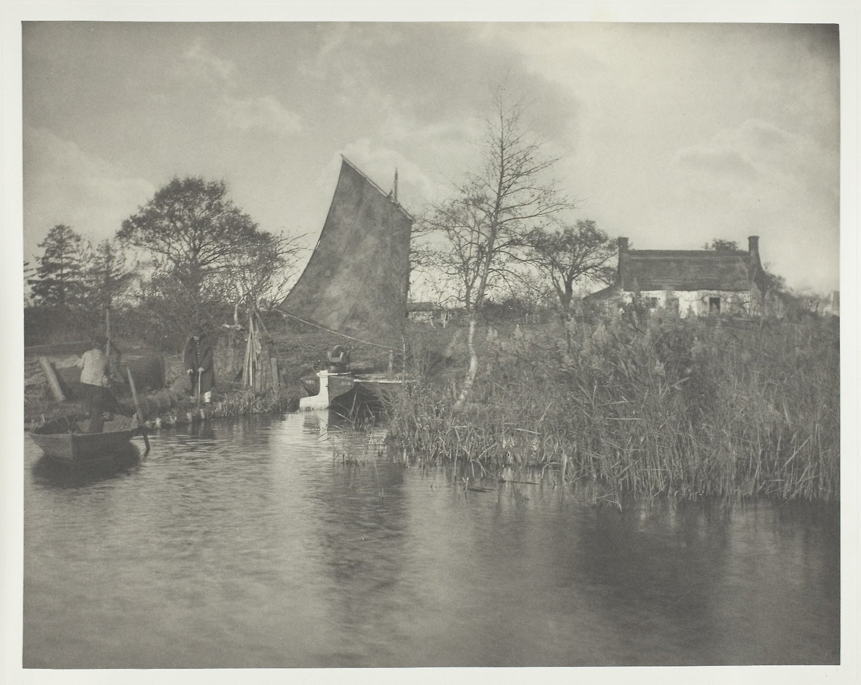 A Broadman's Cottage: Peter Henry Emerson,16x12"(A3) Poster