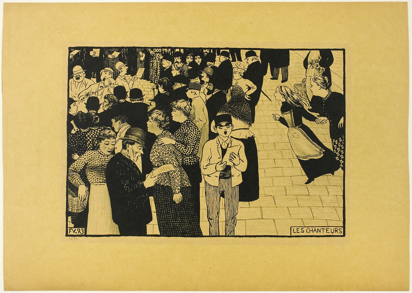 The Singers: Félix Edouard Vallotton,16x12"(A3) Poster