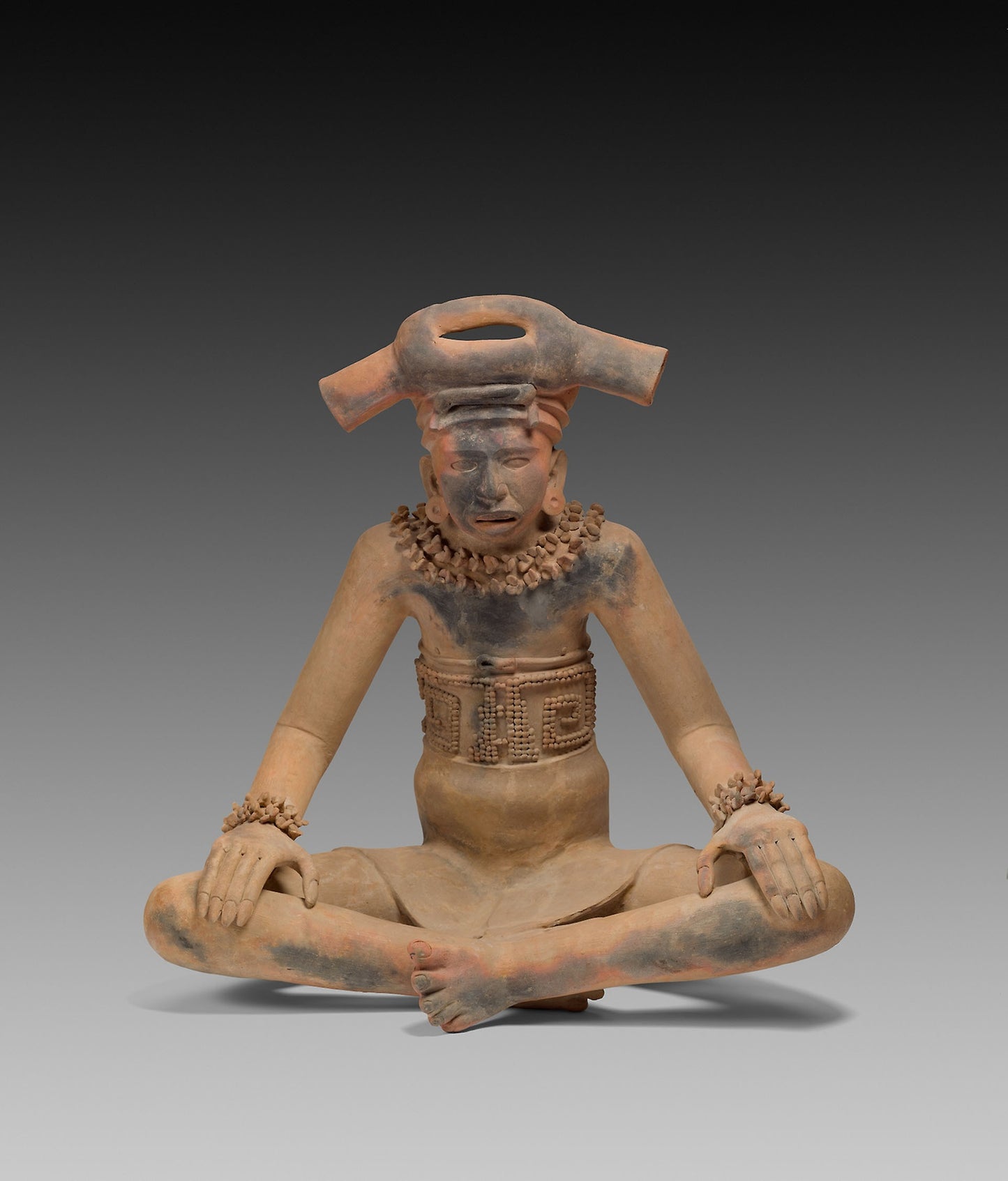 Figure of a Seated Leader -  Totonac, Remojadas,  Poster Print Wall Art