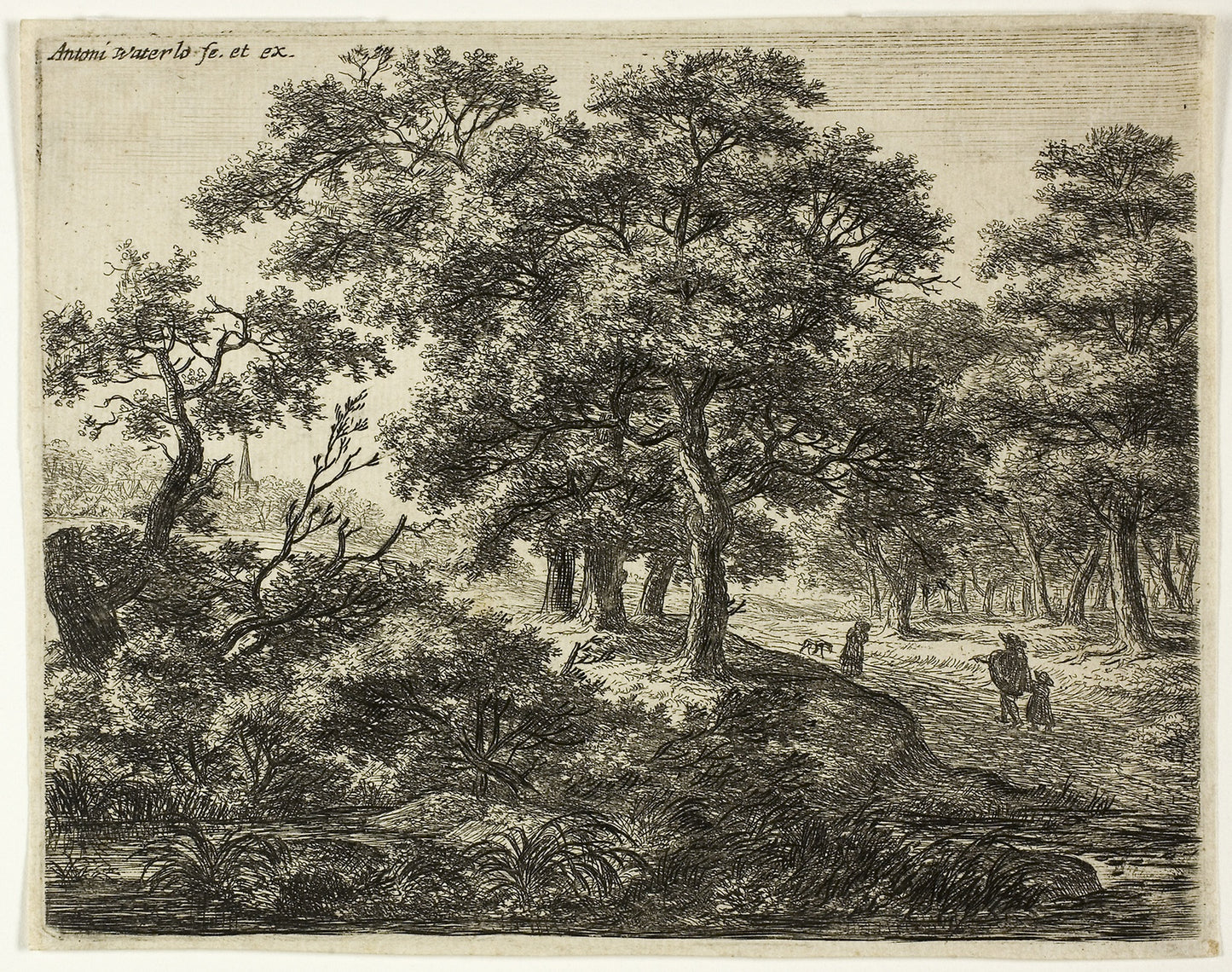 The Group of Four Trees -  Anthoni Waterlo,  Poster Print Wall Art