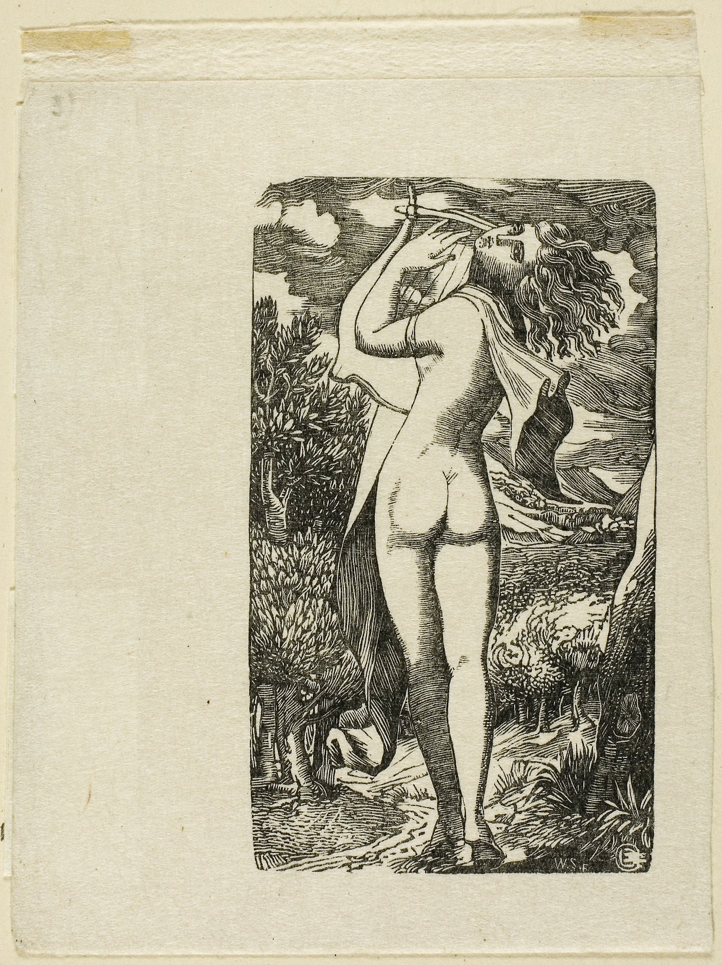 The Bacchante -  Edward Calvert,  Poster Print Wall Art