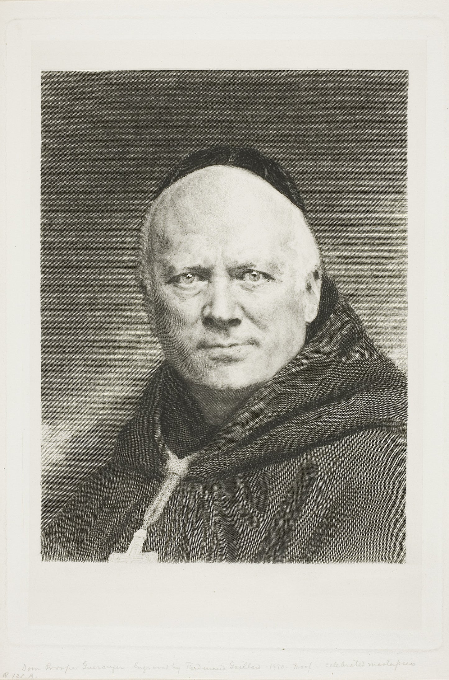 Dom Prosper Guéranger, Abbot of Solesmes -  Claude Ferdinand Gaillard,  Poster Print Wall Art