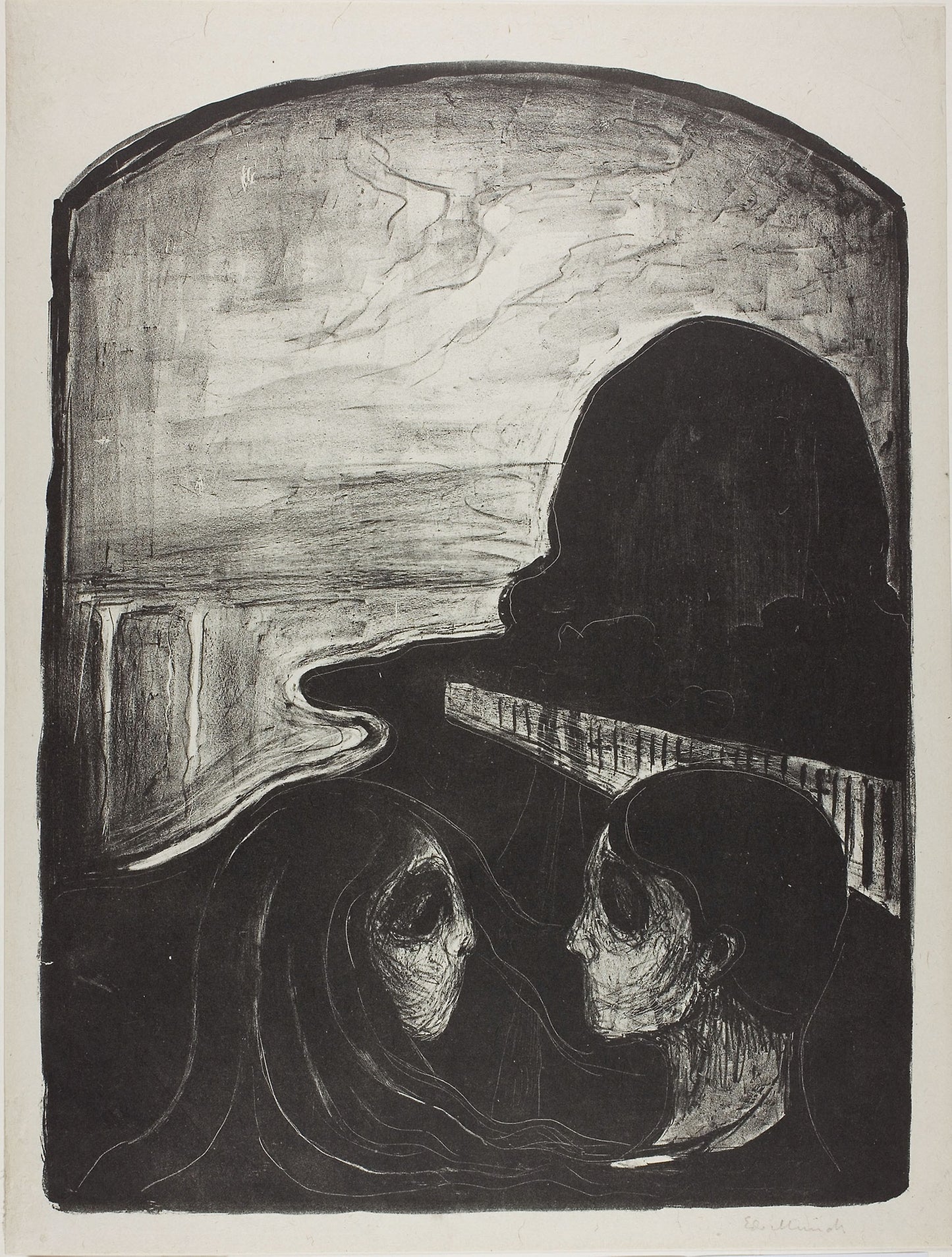 Attraction I -  Edvard Munch (Norwegian, 1863-1944),  Poster Print Wall Art