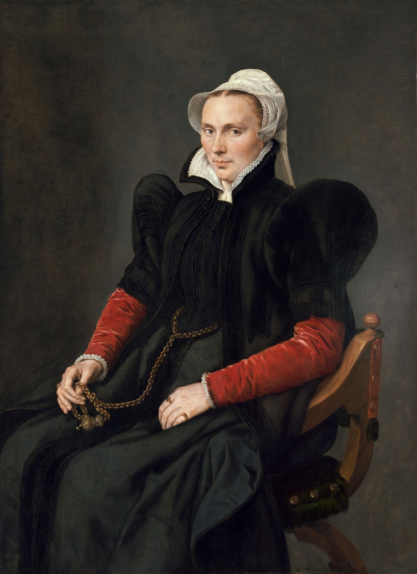 Portrait of a Seated Woman -  Antonis Mor,  Poster Print Wall Art