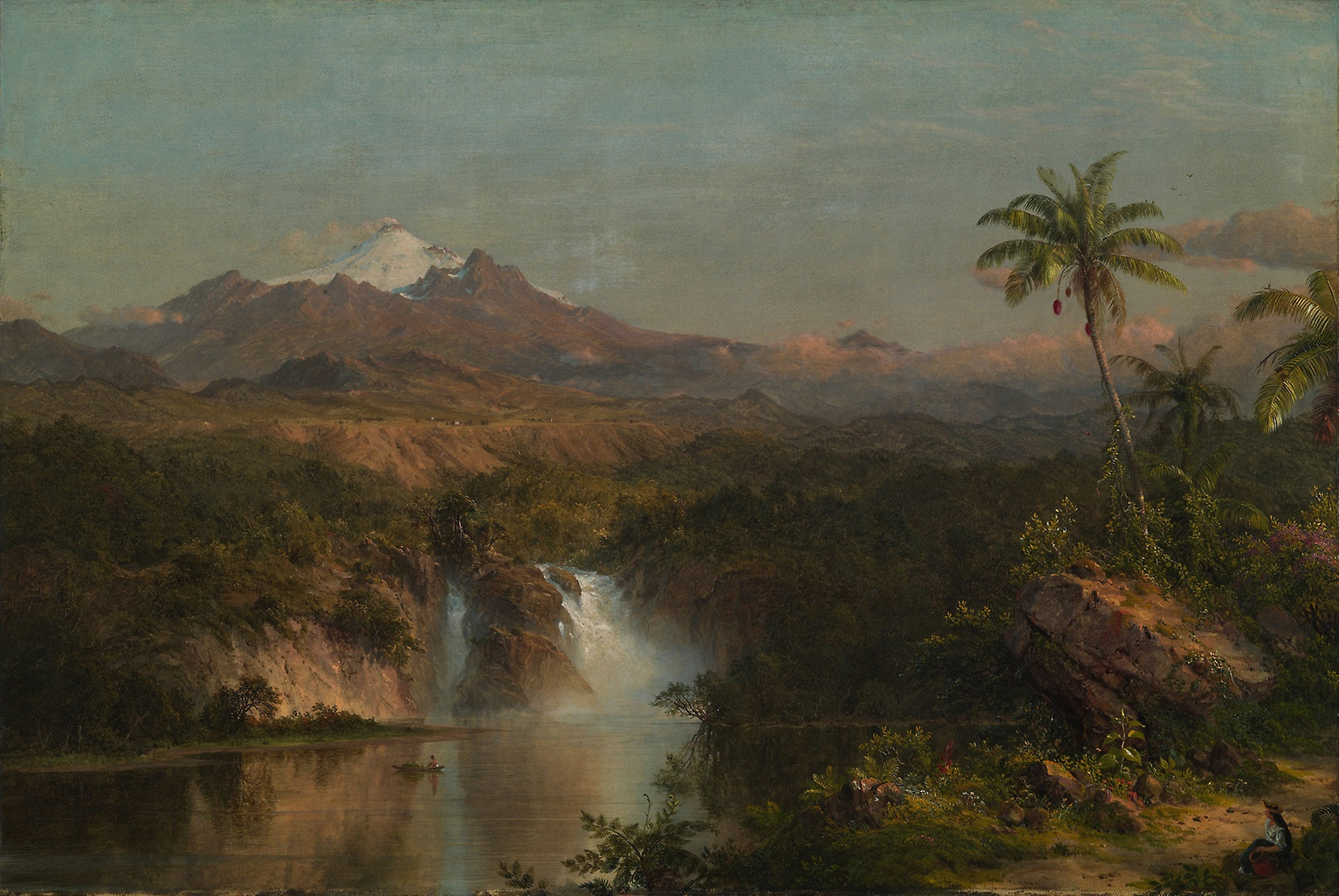 View of Cotopaxi: Frederic Edwin Church,16x12"(A3) Poster