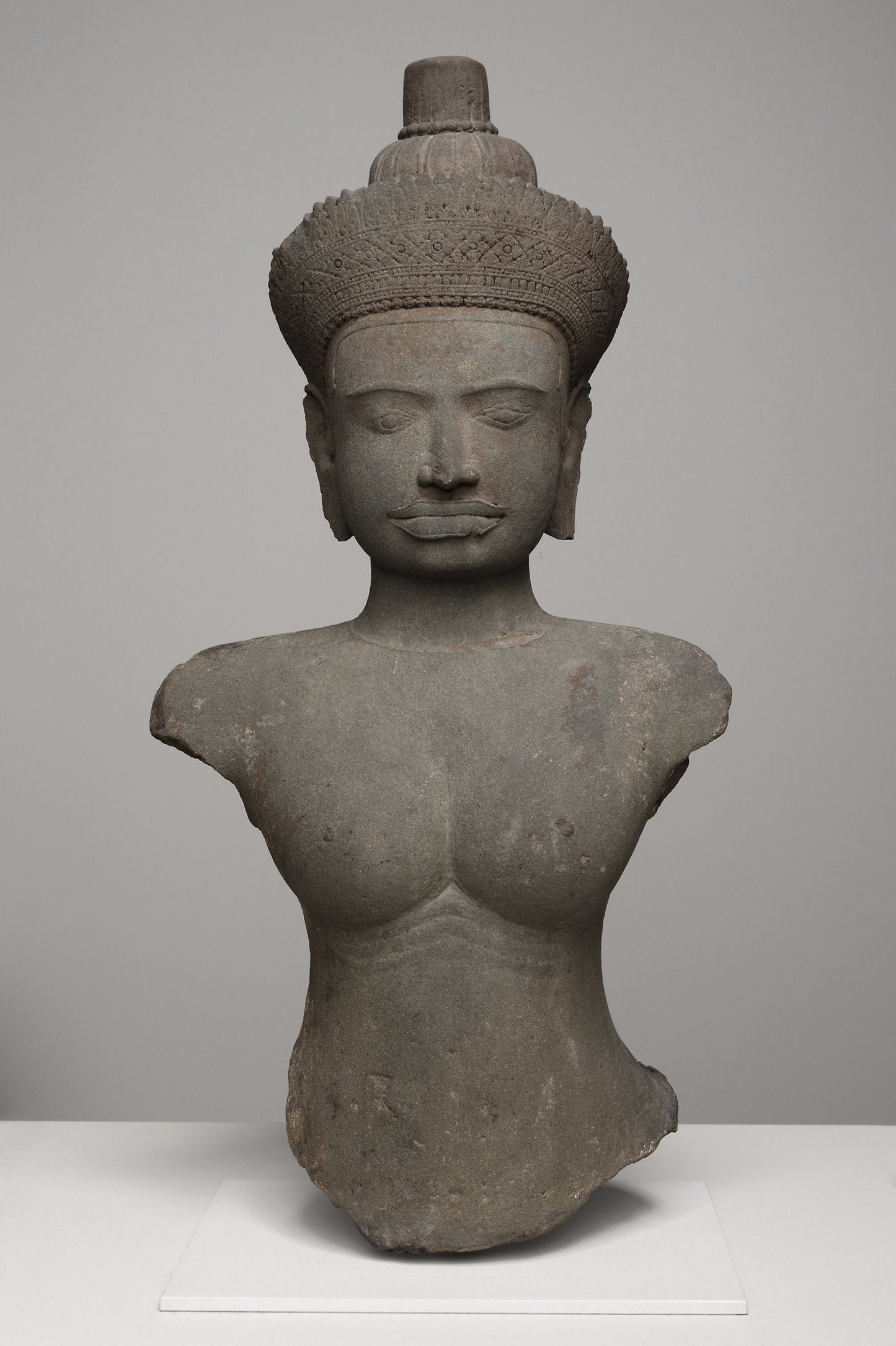 Bust of a Female Deity (Devi) -  Cambodia,  Poster Print Wall Art