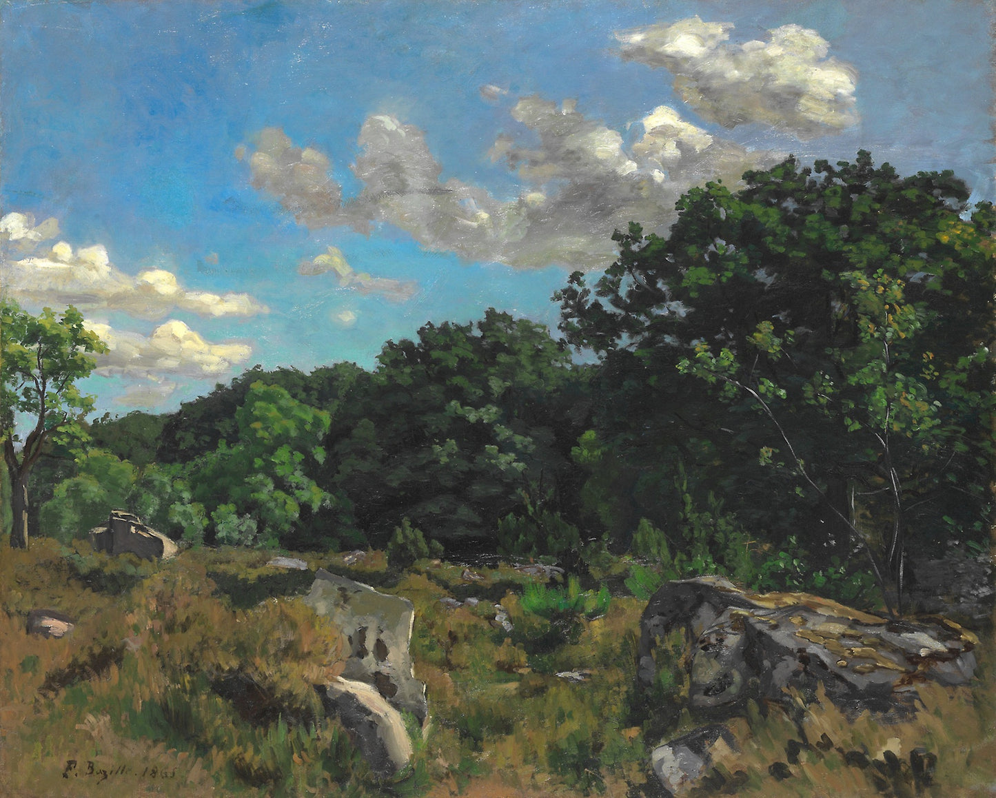 Landscape at Chailly -  Frédéric Bazille,  Poster Print Wall Art