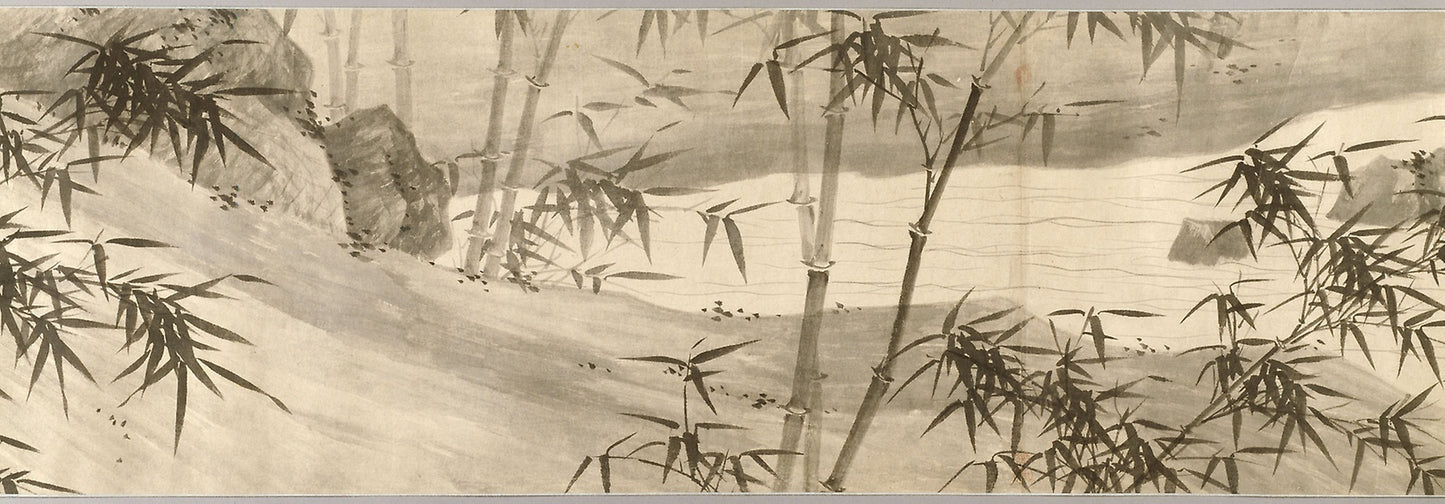 Bamboo-Covered Stream in Spring Rain -  Xia Chang,  Poster Print Wall Art