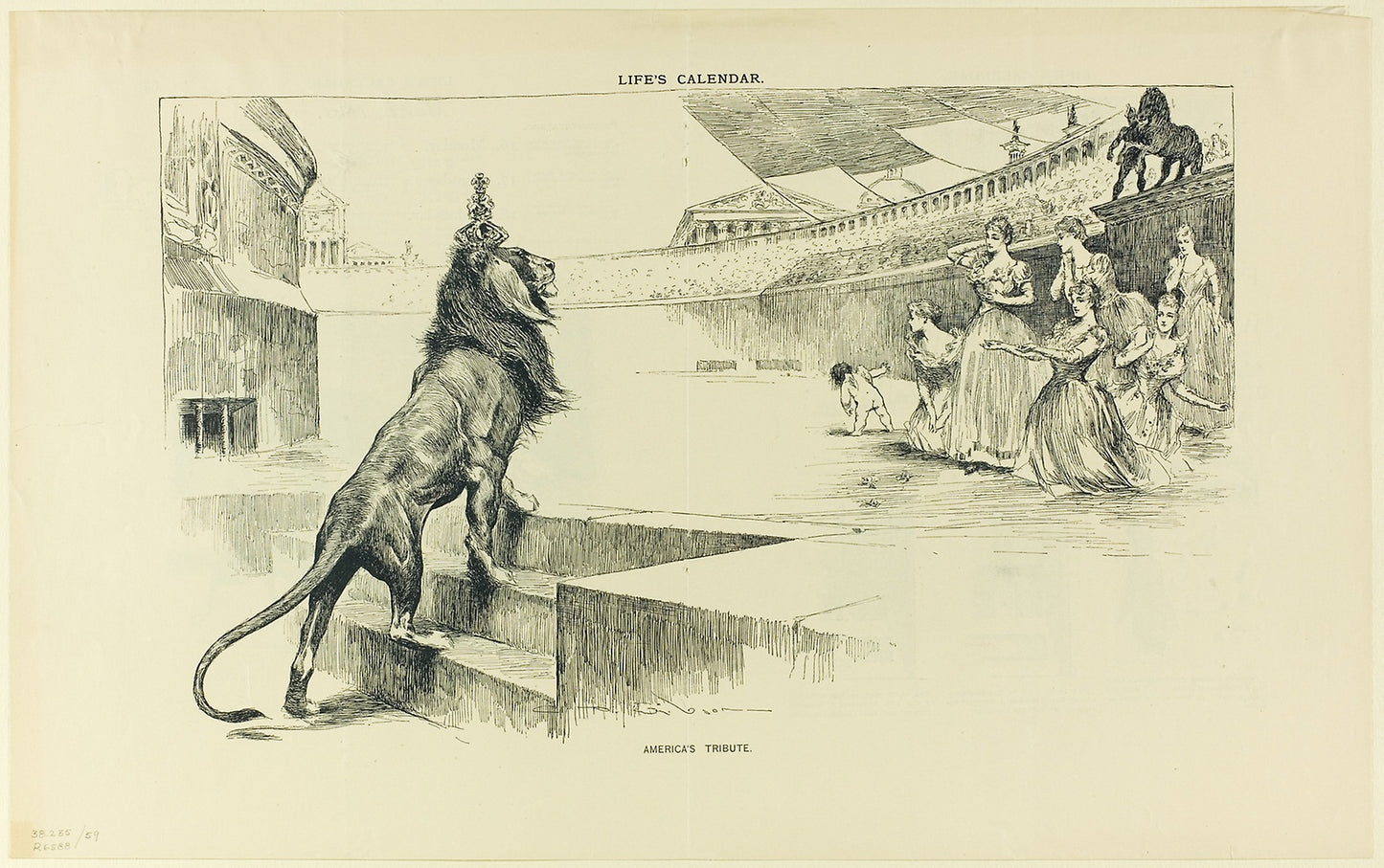 America's Tribute, from Life -  Charles Dana Gibson,  Poster Print Wall Art