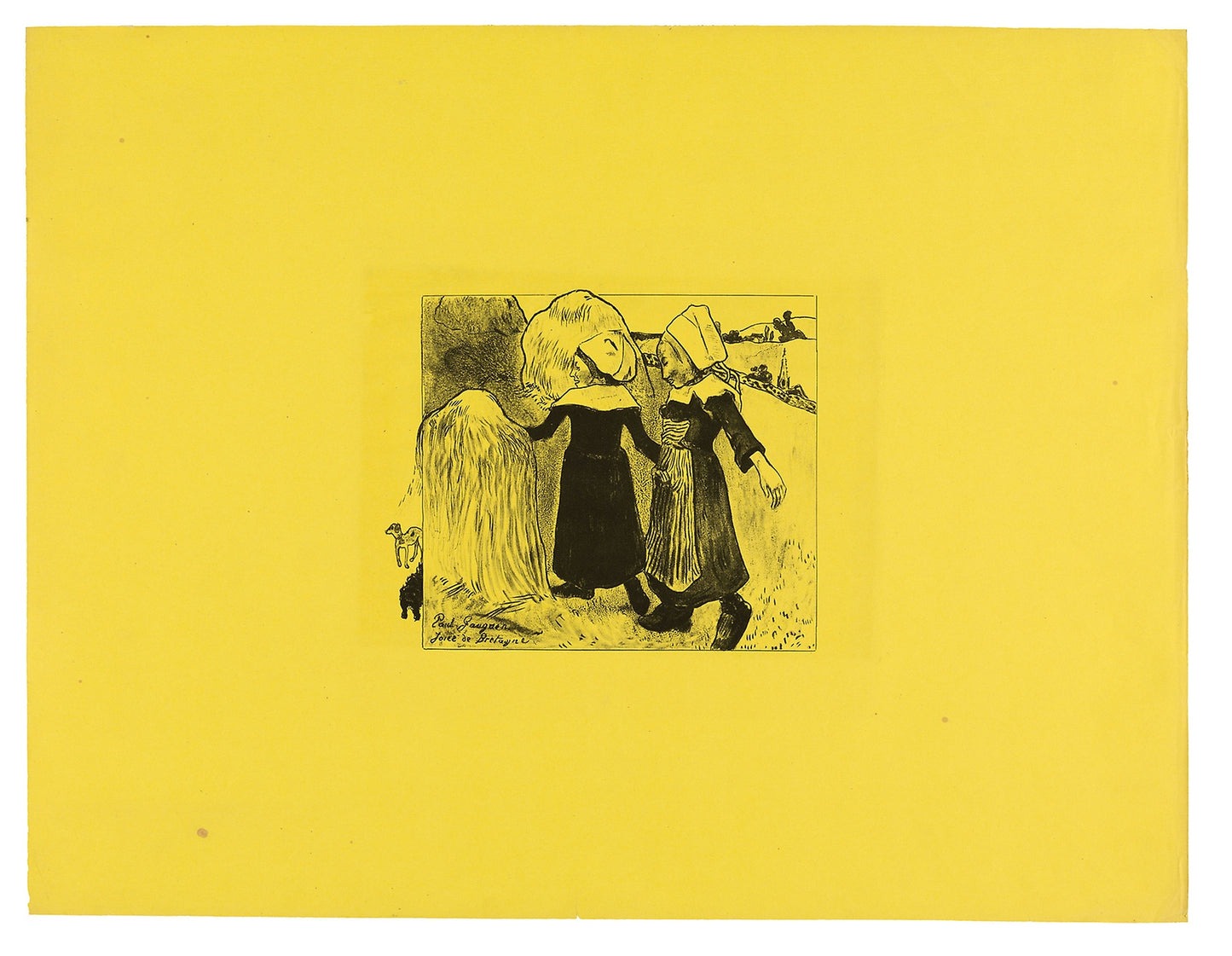 Joies de Bretagne (Joys of Brittany), from the Volpini Suite: Paul Gauguin,16x12"(A3) Poster