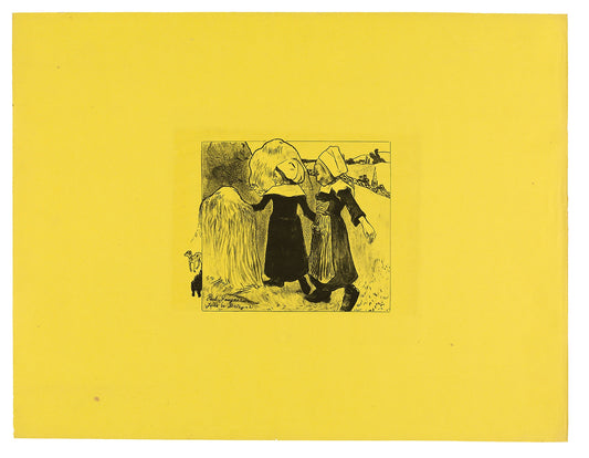Joies de Bretagne (Joys of Brittany), from the Volpini Suite: Paul Gauguin,16x12"(A3) Poster