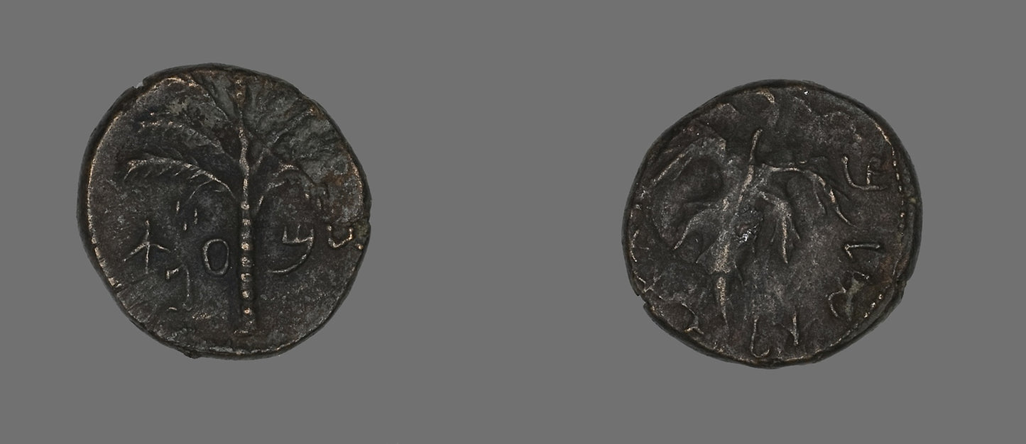 Coin Depicting a Palm Tree -  Roman,  Poster Print Wall Art