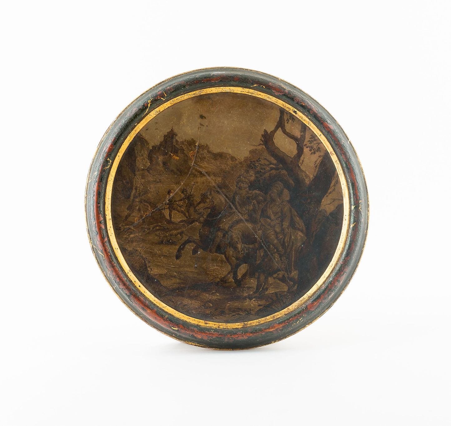 Roundel with Hunting Scene: Germany, Poster Print Wall Art