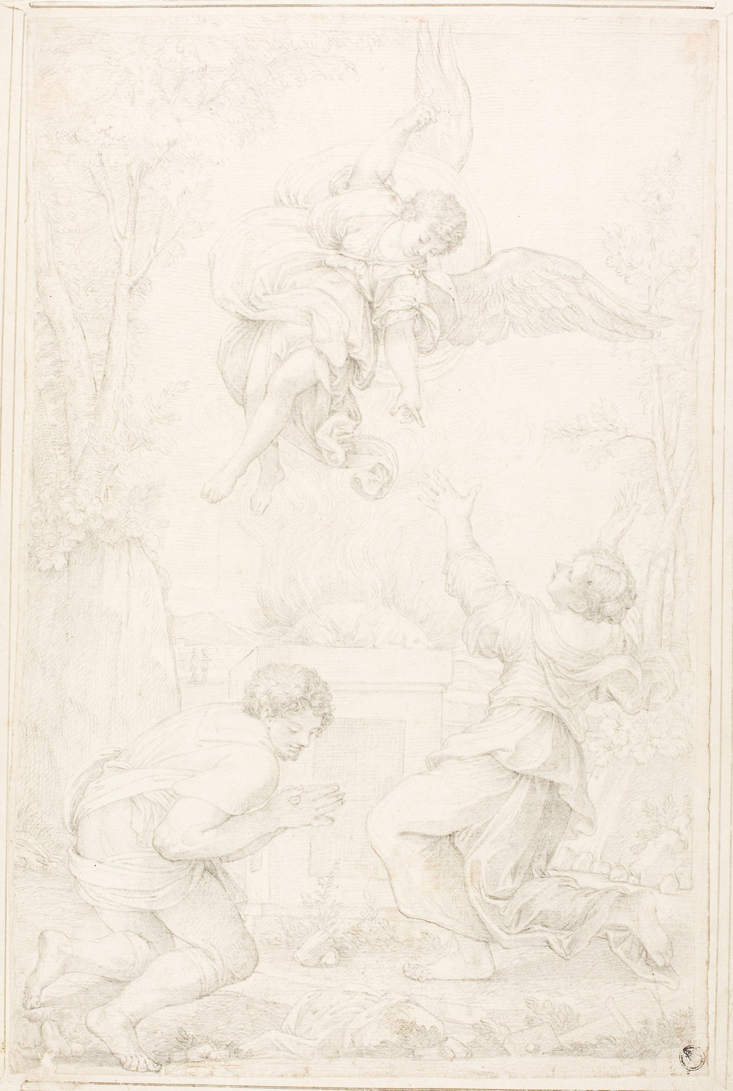 Sacrifice of Manoah -  Possibly Michel Corneille (French, c. 1601-1664),  Poster Print Wall Art