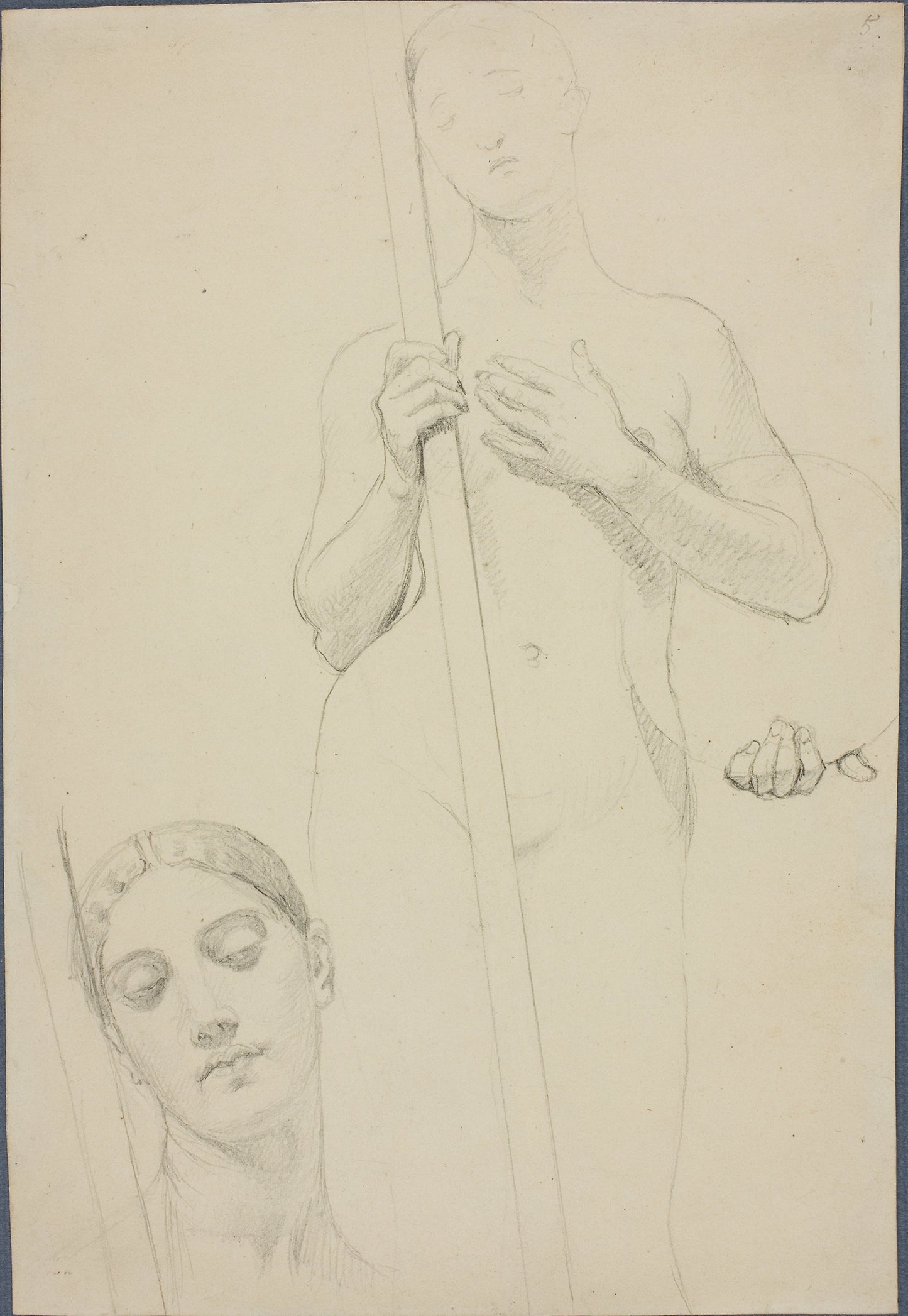 Study -  Jean–Auguste–Dominique Ingres,  Poster Print Wall Art