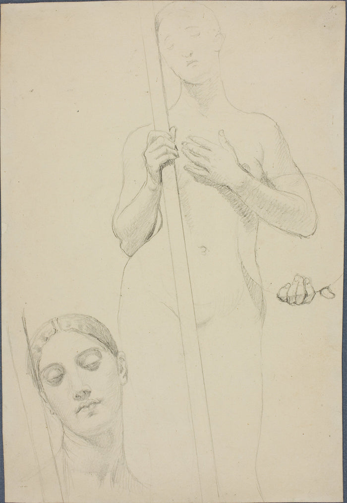 Study: Jean–Auguste–Dominique Ingres,16x12