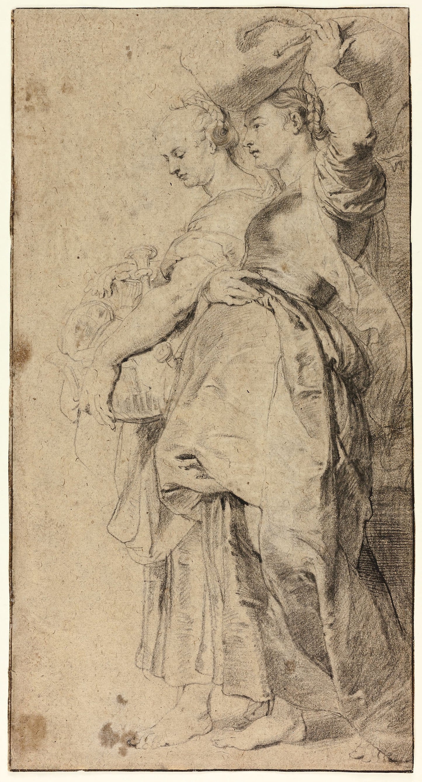 Lot's Daughters Fleeing Sodom -  Lucas Vorsterman (Flemish, 1595–1675),  Poster Print Wall Art