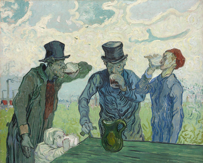 The Drinkers: Vincent van Gogh,16x12