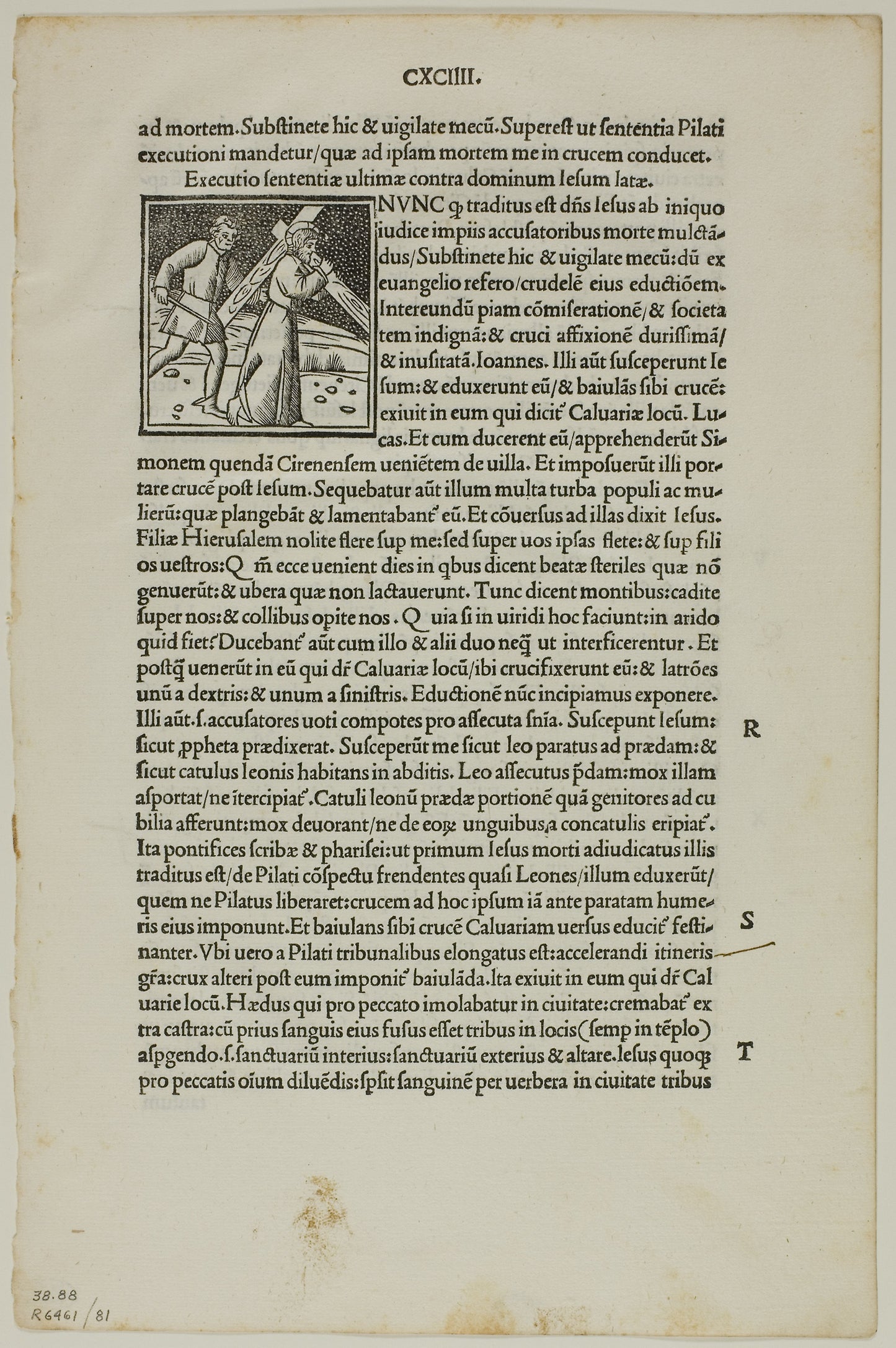 Leaf from Decachordum Christianum -  Marco Vigerio, plate 81 from Woodcuts from Books of the XVI Century -  Unknown Artist (Italian, 16th century),  Poster Print Wall Art
