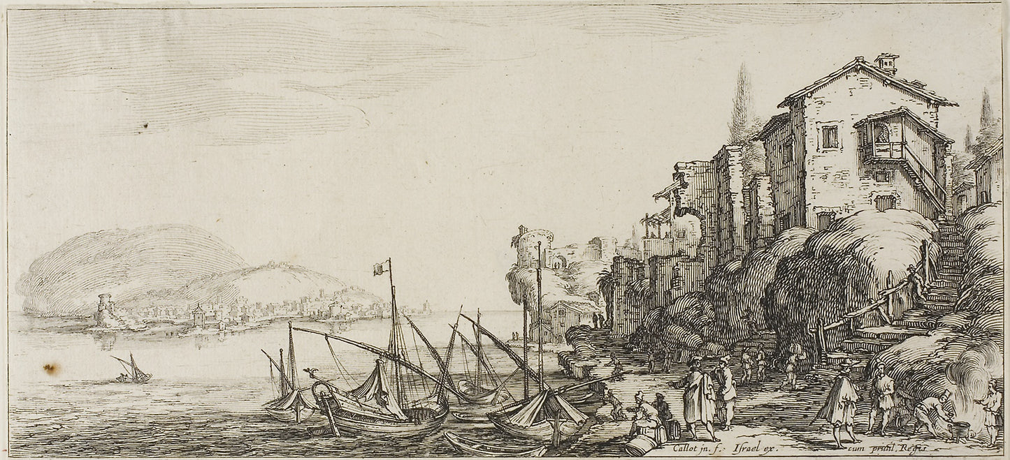 Returning from the Hunt, from Various Scenes Designed in Florence -  Jacques Callot (French, 1592-1635),  Poster Print Wall Art